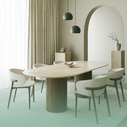 صورة لقسم طاولة الطعام