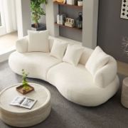 Curvo Sofa Luxury Affordable Custom Living Room Sofa by Liqana – Saudi Arabia