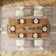 Arvella Table + Luxury Affordable Custom Living Room Sofa by Liqana – Saudi Arabia