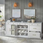 Ru’ya Cabinet + Luxury Affordable Custom Living Room Sofa by Liqana – Saudi Arabia