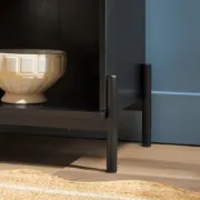 1-Drawer Nightstand with Open Cubby