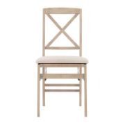 Folding Wooden Dining Chairs - Set of 2
