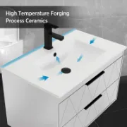 Bathroom Vanity with Ceramic Sink Top