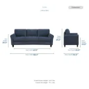 Emilio Chenille 3-Piece+ Luxury Affordable Custom Living Room Sofa by Liqana – Saudi Arabia