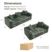 jervana 2-Piece Set+ Luxury Affordable Custom Living Room Sofa by Liqana – Saudi Arabia