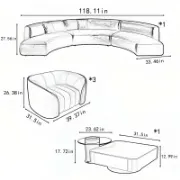 Martindale Collection+ Luxury Affordable Custom Living Room Sofa by Liqana – Saudi Arabia